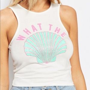 ASOS Kiss & Tell Crop Top What The Shell Excl. 12